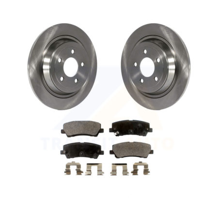Rear Disc Brake Rotors And Ceramic Pads Kit For Ford Mustang K8T-101757