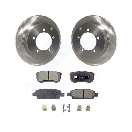 Rear Disc Brake Rotors And Ceramic Pads Kit For Mitsubishi Lancer Outlander K8T-101763