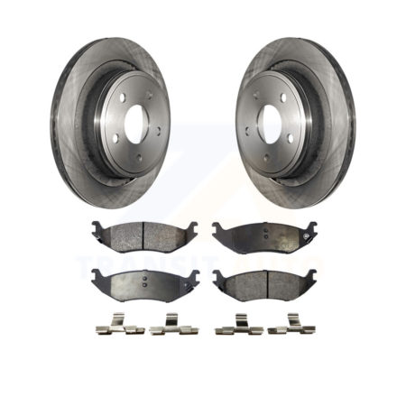 Rear Disc Brake Rotors And Ceramic Pads Kit For Dodge Ram 1500 K8T-101769