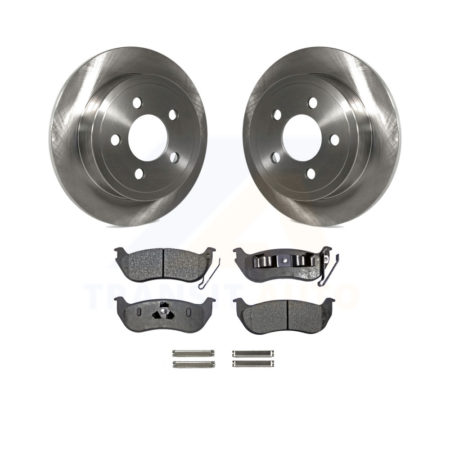 Rear Disc Brake Rotors And Ceramic Pads Kit For Jeep Liberty Wrangler TJ K8T-101771
