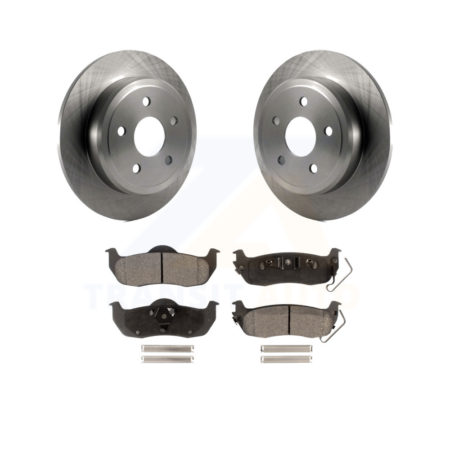 Rear Disc Brake Rotors And Ceramic Pads Kit For Jeep Grand Cherokee Commander K8T-101780