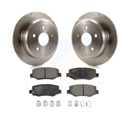 Rear Disc Brake Rotors And Ceramic Pads Kit For Jeep Wrangler JK K8T-101787
