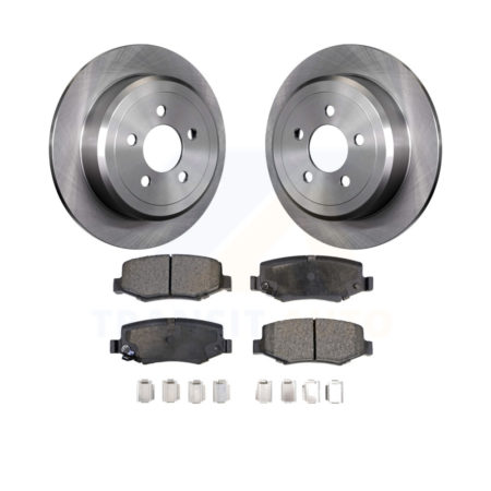 Rear Disc Brake Rotors And Ceramic Pads Kit For Jeep Liberty Dodge Nitro K8T-101789