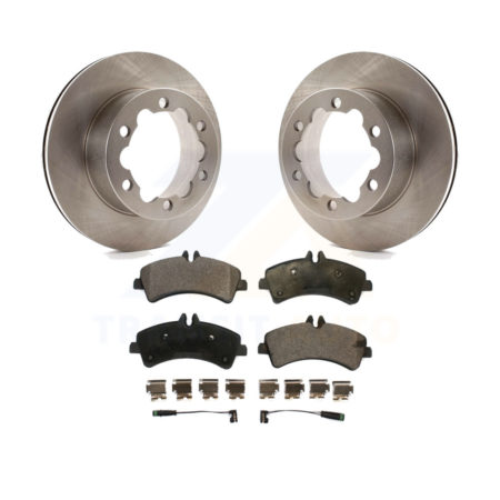 Rear Disc Brake Rotors Ceramic Pad Kit For Sprinter 3500 Mercedes-Benz Dodge Freightliner K8T-101791