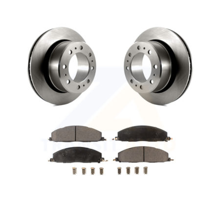 Rear Disc Brake Rotors And Ceramic Pads Kit For Ram 2500 3500 1500 Dodge K8T-101797