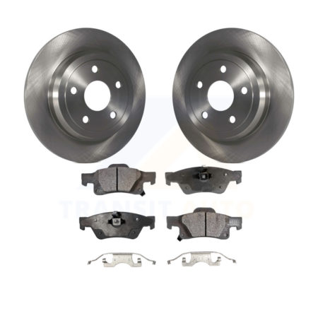 Rear Disc Brake Rotors And Ceramic Pads Kit For Jeep Grand Cherokee Dodge Durango K8T-101798
