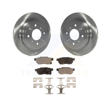 Rear Brake Rotor Ceramic Pad Kit For Honda Civic Acura Integra del Sol CRX Accord Prelude K8T-101809
