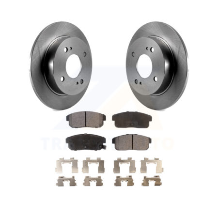 Rear Disc Brake Rotors And Ceramic Pads Kit For Nissan Sentra Infiniti G20 INFINITI K8T-101821