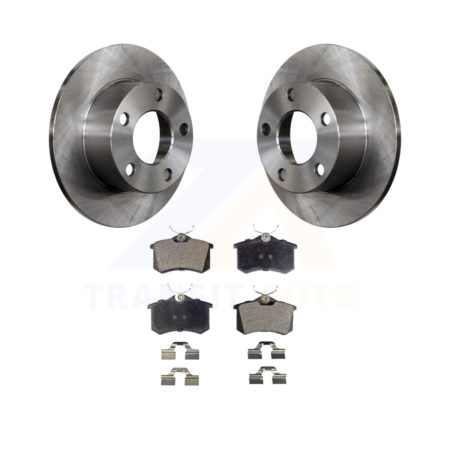 Rear Disc Brake Rotors And Ceramic Pads Kit For Volkswagen Passat Audi A6 K8T-101822