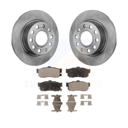 Rear Disc Brake Rotors And Ceramic Pads Kit For Nissan Maxima Infiniti I30 INFINITI K8T-101828
