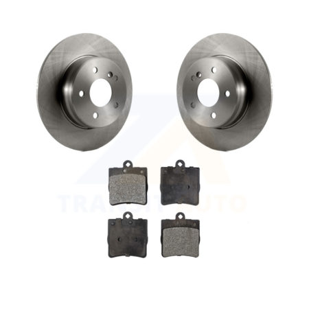 Rear Brake Rotors & Ceramic Pad Kit For 2007-2008 Mercedes-Benz SLK280 With Sport Package K8T-101838