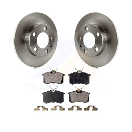 Rear Disc Brake Rotors And Ceramic Pads Kit For Volkswagen Jetta Beetle Golf Audi TT City K8T-101842