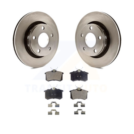 Rear Disc Brake Rotors Ceramic Pad Kit For 2004 Audi A6 Quattro With 269mm Diameter Rotor K8T-101858