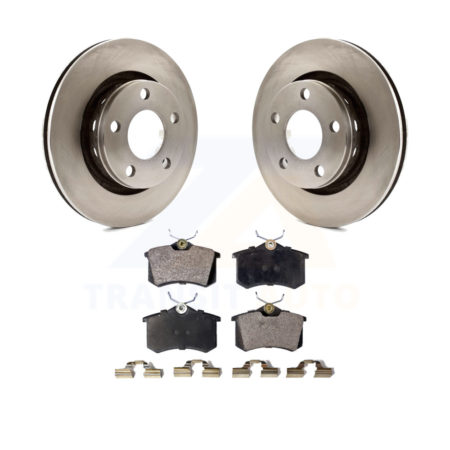 Rear Disc Brake Rotors And Ceramic Pads Kit For Volkswagen Passat Audi A6 Quattro S6 K8T-101859