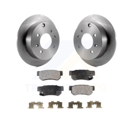 Rear Disc Brake Rotors And Ceramic Pads Kit For Hyundai Sonata Kia Optima Magentis K8T-101866