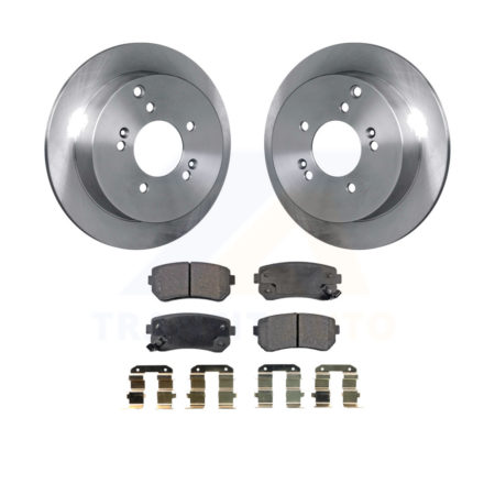 Rear Disc Brake Rotors And Ceramic Pads Kit For Hyundai Tucson Kia Sportage AWD K8T-101873