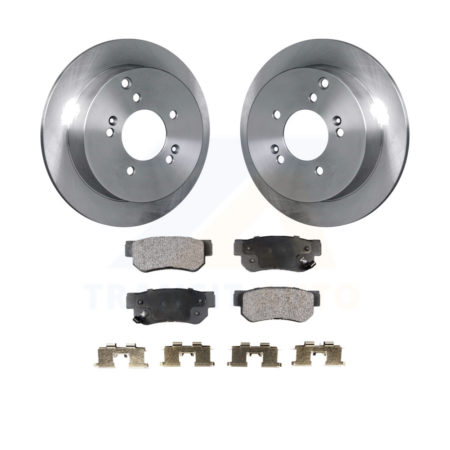 Rear Disc Brake Rotors And Ceramic Pads Kit For Hyundai Santa Fe Kia Sportage Tucson K8T-101874