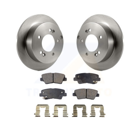 Rear Disc Brake Rotors And Ceramic Pads Kit For Hyundai Sonata 2.4L K8T-101876