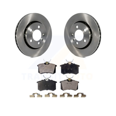 Rear Disc Brake Rotors And Ceramic Pads Kit For Volkswagen Jetta Golf Audi TT Quattro R32 K8T-101887