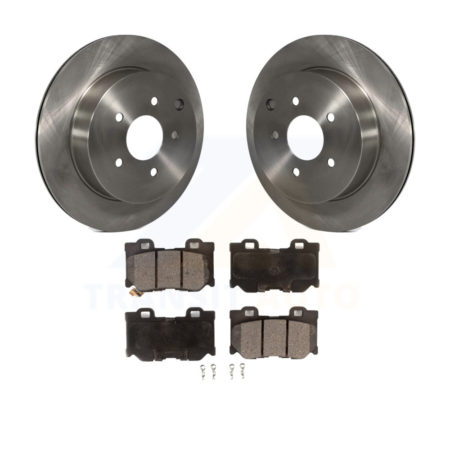 Rear Disc Brake Rotors And Ceramic Pads Kit For INFINITI Q50 Q60 Q70 K8T-101890