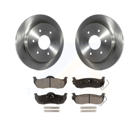 Rear Brake Rotor & Ceramic Pad Kit For Nissan Titan Armada INFINITI QX56 Pathfinder TITAN K8T-101899
