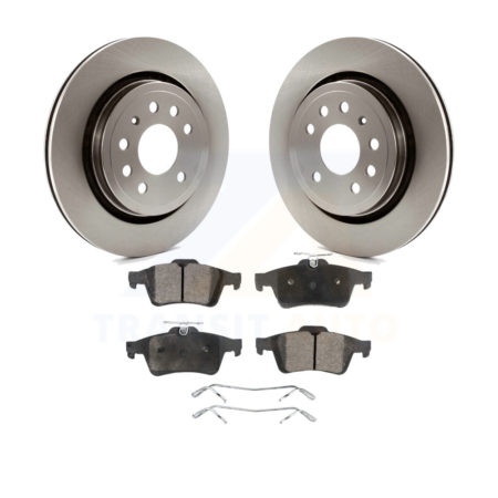 Rear Disc Brake Rotors And Ceramic Pads Kit For Saab 9-3 9-3X With Vented Rotor K8T-101921