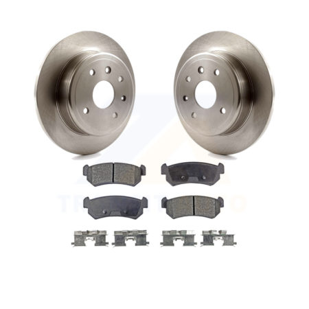 Rear Brake Rotors Ceramic Pad Kit For 2004-2006 Chevrolet Optra With 276mm Diameter Rotor K8T-101927