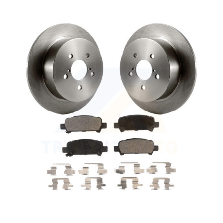 Rear Brake Rotor Ceramic Pad Kit For 2008-2009 Subaru Legacy 3.0L With 17" Factory Wheels K8T-101933