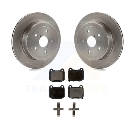 Rear Disc Brake Rotors And Ceramic Pads Kit For Subaru Impreza K8T-101934
