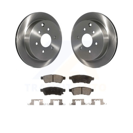 Rear Disc Brake Rotors And Ceramic Pads Kit For Nissan Frontier Xterra Suzuki Equator K8T-101935