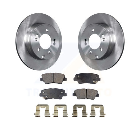 Rear Disc Brake Rotors And Ceramic Pads Kit For Hyundai Sonata Kia Optima Azera K8T-101948