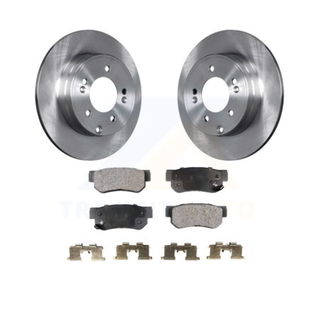 Rear Disc Brake Rotors And Ceramic Pads Kit For Hyundai Sonata 3.3L K8T-101949