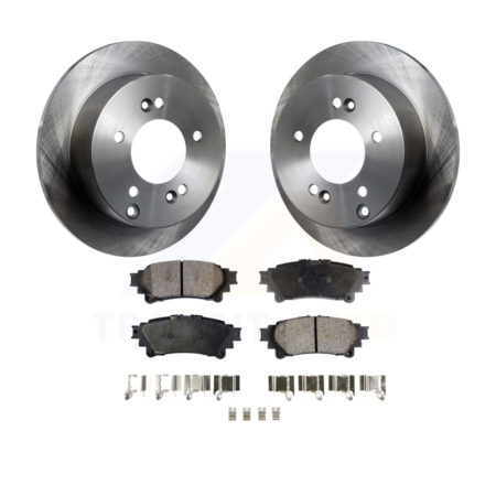 Rear Disc Brake Rotors And Ceramic Pads Kit For Lexus IS250 K8T-101970