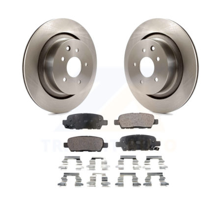 Rear Disc Brake Rotors And Ceramic Pads Kit For INFINITI G37 G35 Q60 K8T-101984