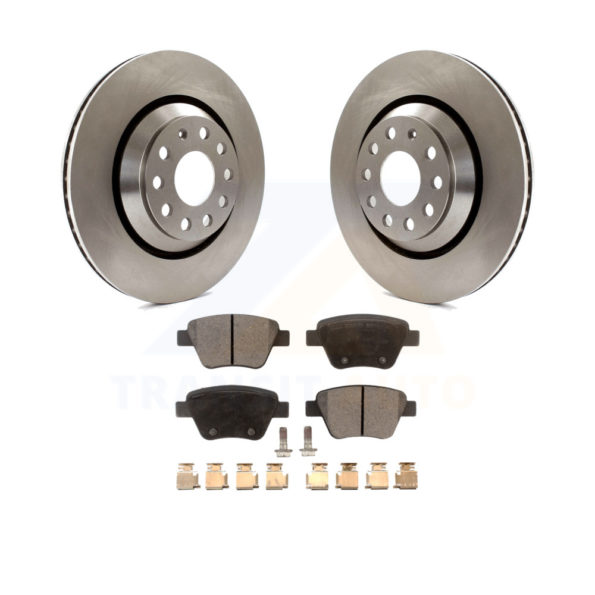 Rear Posi Ceramic Disc Brake Pad &amp; Rotor Kit W/Chemicals 5 Lug 12.40 In