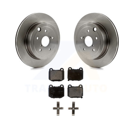 Rear Disc Brake Rotors And Ceramic Pads Kit For Subaru Impreza WRX STI K8T-102014