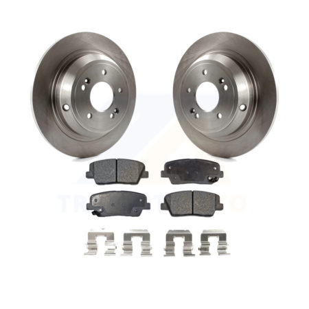 Rear Disc Brake Rotors And Ceramic Pads Kit For Hyundai Genesis K8T-102021