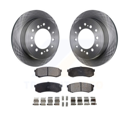 Rear Disc Brake Rotors And Ceramic Pads Kit For Toyota 4Runner Lexus GX460 FJ Cruiser K8T-102035