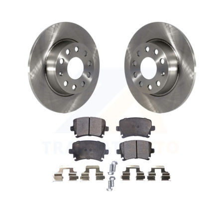 Rear Disc Brake Rotors And Ceramic Pads Kit For Volkswagen GTI K8T-102041