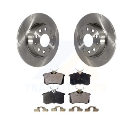Rear Brake Rotor And Ceramic Pad Kit For Volkswagen Beetle Golf With 272mm Diameter K8T-102043