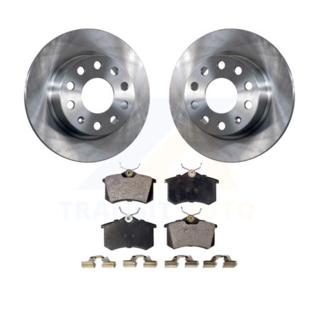 Rear Disc Brake Rotors And Ceramic Pads Kit For Volkswagen Jetta Beetle Golf SportWagen K8T-102049