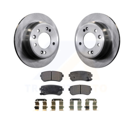 Rear Disc Brake Rotors And Ceramic Pads Kit For Hyundai Elantra Tucson Kia Sportage K8T-102052
