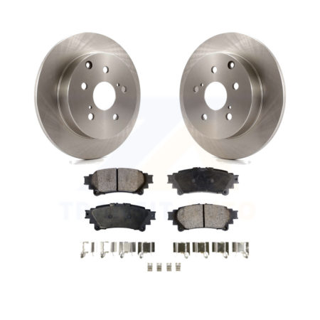 Rear Disc Brake Rotors And Ceramic Pads Kit For Toyota Prius V Mirai K8T-102061
