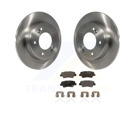 Rear Disc Brake Rotors And Ceramic Pads Kit For Hyundai Elantra Kia Soul Venue K8T-102064