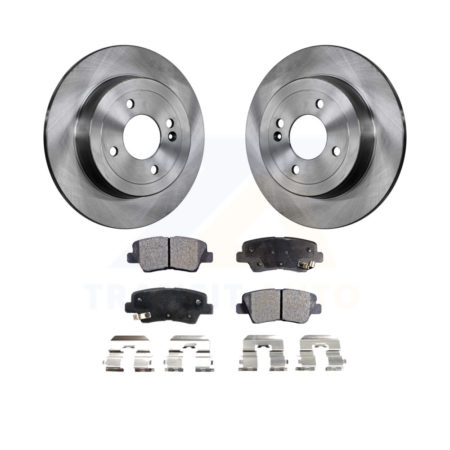Rear Disc Brake Rotors And Ceramic Pads Kit For Hyundai Accent Kia Rio K8T-102072