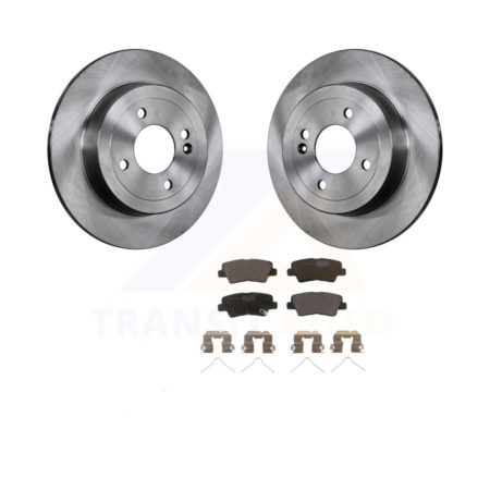 Rear Disc Brake Rotors And Ceramic Pads Kit For Hyundai Accent Kia Rio K8T-102073
