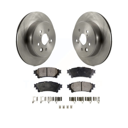 Rear Brake Rotors & Ceramic Pad Kit For Lexus GS350 IS300 IS200t IS350 RC350 RC300 RC200t K8T-102074