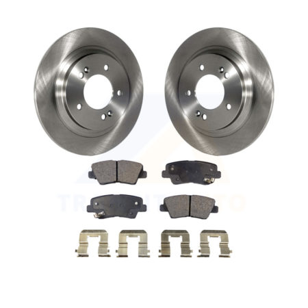 Rear Disc Brake Rotors And Ceramic Pads Kit For Hyundai Sonata Azera K8T-102079