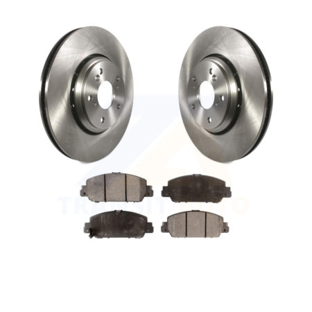Front Brake Rotor Ceramic Pad Kit For 2017 Honda Accord Hybrid EX-L Touring K8T-102522
