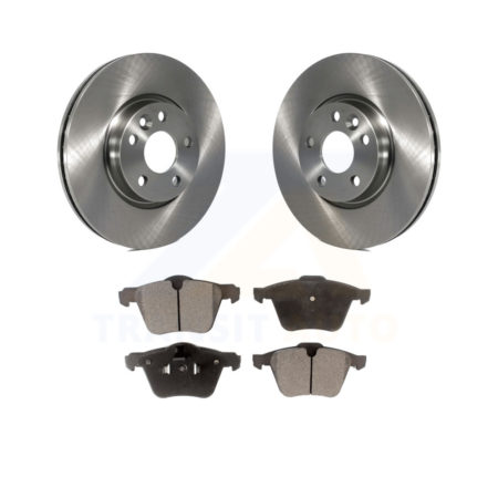 Front Disc Brake Rotors And Ceramic Pads Kit For 2008 Volvo V70 With 300mm Diameter Rotor K8T-102842
